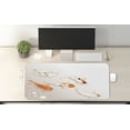 thumbnail image 2 of Animal Computer Mouse Pad, Traditional Koi Carps Spots Oriental Items Representing Love Nautical Theme, Rectangle Non-Slip Rubber Mousepad X-Large, 35" x 15" Gaming Size, Orange Beige, by Ambesonne, 2 of 2