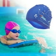 thumbnail image 2 of Unique Bargains 1 Pc Silicone Waterproof Cartoon Shark Swim Cap Dark Blue, 2 of 6