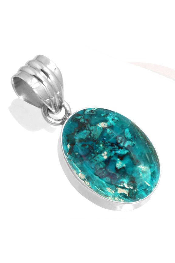Natural Shattuckite Women Jewelry 925 Sterling Silver Pendant
