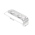 thumbnail image 2 of Unique Bargains Freezer Shelf Clips, Refrigerator Clip Kits Cooler Shelf Support 2.52x0.71x0.67inch Silver, 2 of 4
