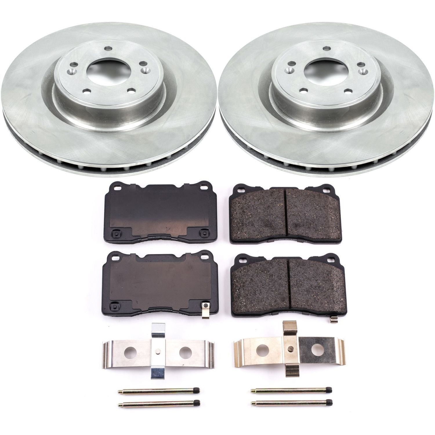 Power Stop Front Stock Replacement Brake Pad and Rotor Kit KOE6166