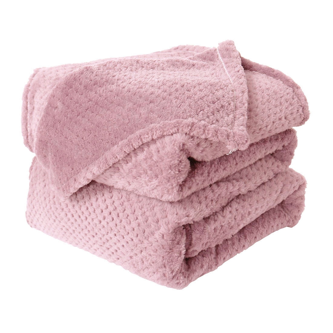 Waffle Flannel Fleece Velvet Soft Plush Throw Bed Blanket ...