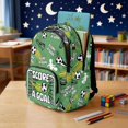 thumbnail image 3 of DISNIMO Soccer Ball Print Large Capacity Backpack for Kids, Multi Compartment School Bag with Side Mesh Pockets for Elementary Middle School Students Daily Use, 3 of 7