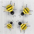 thumbnail image 3 of Escultura 3D de abeja de arte de pared de metal, decoración de pared inspiradora para colgar en interiores y exteriores, paquete de 4 Vhermosa LRWJ737, 3 of 5
