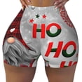 thumbnail image 2 of Picia Cute Santa Printed Workout Shorts for Women Seamless Scrunch Butt Lifting High Waisted Yoga Gym Booty Running Moisture-wicking Short Pants-Large, 2 of 9