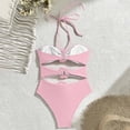 thumbnail image 6 of PBFRDSJ Sexy One Piece Swimsuit for Women with 3D Rose Cami Cutout High Leg Slit Bathing Suit for Beach Photoshots Swimming Vacation, 6 of 6