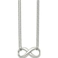 thumbnail image 3 of Stainless Steel Polished Two Strand Infinity 18In Necklace (18 X 34) Made In China srn1408-18, 3 of 5