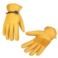 thumbnail image 3 of Guantes de Trabajo, Prevenir Guantes de Cuero de Vaca de Imitación Portada de Deslizamiento para Viajar para reparar automática automática, 3 of 8