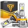 thumbnail image 1 of FAHREN H11/H8/H9 fog Light Bulbs,33000LM 900% Brighter 6500K Cool White H11 bulbs, 1:1 Mini Size Plug and Play Upgraded HB2 light bulb, pack of 2, 1 of 7