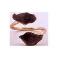 thumbnail image 2 of Natural Double Amethyst Gold Adjustable Ring NDBTGAR2, 2 of 8