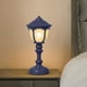 thumbnail image 4 of Lámpara de noche LED de plástico Retro Mesa portátil Luz Regalos de vacaciones (Azul oscuro), 4 of 4