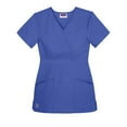 thumbnail image 3 of Sivvan Women's Scrub Set - Multi Pocket Cargo Pants & Stylish Mock Wrap Top, 3 of 5