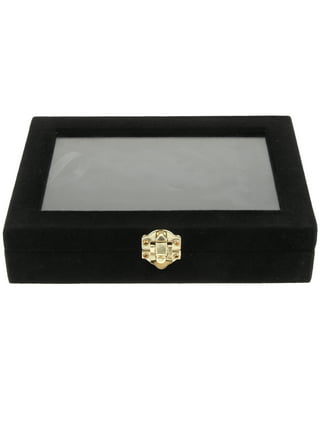 Badge Storage Box Ice Velvet Pin Holder Display Board Wooden