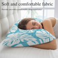 thumbnail image 5 of Aqua Blue Monstera Deliciosa Throw Pillow Cover 12 x 20 Inch Decorative Pillow Cover Summer Botanical Tropical Lumbar Pillowcase Seasonal Rectangle Cushion Case for Couch Sofa Bed Living Room, 5 of 9