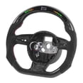 thumbnail image 1 of Volante Led Volante De Fibra De Carbono Volante De Fondo Plano Modificación Del Volante Fibra De Carbono Luces De Cambio LED Pantalla Volante De Gamuza Ajuste Para B8.5 RS3 ANGGREK Steering Wheel, 1 of 8