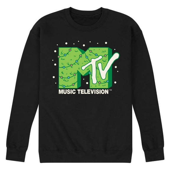 MTV - Christmas Tree - Men's Crew Neck Fleece Pullover