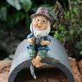 thumbnail image 3 of Funny Fishing Leprechaun Garden Sculpture Long Lasting Outdoor Decoration for Patios and Backyards Ideal Ornament for Indoor Spaces, 3 of 7