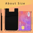 thumbnail image 4 of Cell Phone Wallet Card Holder Sleeves for Case, 3 Pack Black White Grey, 4 of 5