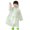 Z1C Green, variant on Children's Boys Girls Dinosaur Rainbow Printed Button Rain Jacket Hooded Windproof Raincoat