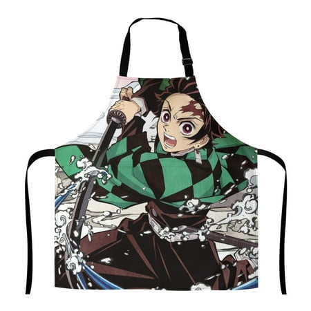 

Demon Slayer Apron for Men Women Baking Gardening Sewing BBQ Waterproof Cute Gifts