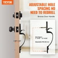 thumbnail image 2 of VEVOR Front Door Handle and Deadbolt Set, Red Gula Silk Front Door Lock Set with Interior Knob, Adjustable Hole Spacing Single Cylinder Handleset, for Right and Left Handed Entrance and Front Door, 2 of 9