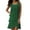 Green, variant on Summer Dresses for Women Trendy Rhinestone Sleeveless Solid Color Ruffle Chiffon Dress Tank Formal Wedding Guest Dresses Green