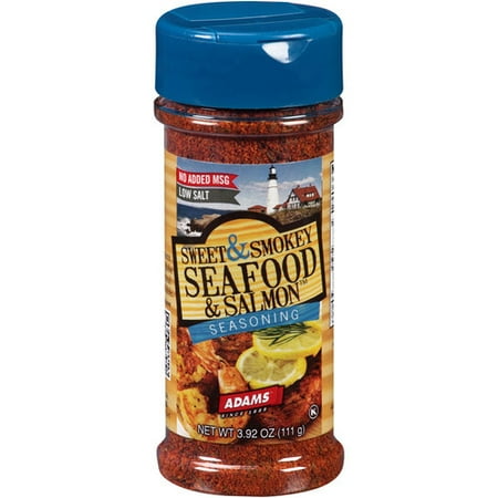 adams sweet smokey seafood salmon seasoning 3 92 oz adams sweet smokey seafood salmon seasoning 3 92 oz
