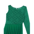 thumbnail image 5 of YONGHS Womens Lyrical Modern Contemporary Dance Dress Asymmetric Ballet Skirted Leotard Dark Green S, 5 of 7