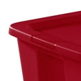 thumbnail image 5 of Sterilite 30 Gallon Plastic Christmas Tote Storage Container With Lid, Red, 5 of 6