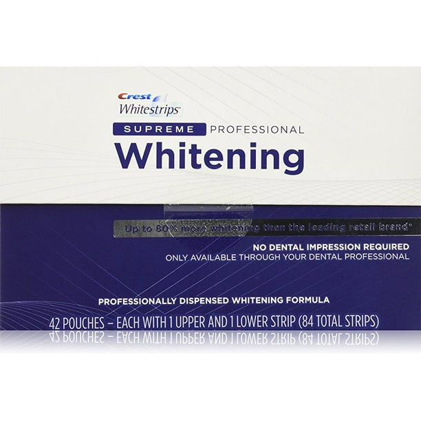 Crest Whitestrips Supreme Professional Strength 84 strips ...