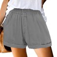 thumbnail image 1 of Abcnature Plus Size Shorts, Womens Athletic Shorts, Fashion Women Shorts, Summer Casual Loose Solid High Waist Short, Comfy Beach Shorts, Yoga Pants, Cycling Sport Shorts Gray XL, 1 of 4