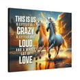 thumbnail image 4 of Crazy Loud Love Motivational Quote Inspirational Canvas Art Print, 4 of 12