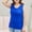 #32Blue, variant on Long Plus Size Cotton Camisole Spaghetti Strap Tank Top for Women Basic Cami Tops Womens Undershirts