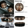 thumbnail image 6 of Renewold Highland Cow Cross 12 PCS Front Car Seat Cover Full Set, with Steering Wheel Seat Belt Rear View Mirror Cover Armrest Mat Trash Bag Air Vent Bag Coasters Key Chain Auto Accessories, 6 of 7