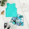 thumbnail image 5 of Zshosam Baby Boy Summer Outfit Toddler Boy's Clothing Sets Kids 2 Piece Summer Outfits Short Sleeve T-Shirt and Short Boys Clothes Size 12 18 Months,(Green 12-18 Months), 5 of 9
