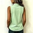 thumbnail image 4 of Women's Tank Tops Summer Basic collared Sleeveless Casual Loose Fit Shirts Tees | Soft Lightweight, collared, Loose Fit Tees, Flowy, 4 of 6
