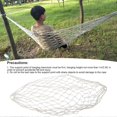 thumbnail image 4 of Cotton Rope Hammock Hand Woven 264.6lb Capacity Portable Cotton Rope Mesh Hammock for Outdoor Indoor Patio Yard, 4 of 5