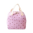 thumbnail image 6 of Hvmvliv Lunch Box Bag Cotton Portable Lunchbox Bag Lunch Bag With Food To Work Portable Portable Insulation Lovely Fresh Lunch Bag Corduroy Meal Bag Purple, 6 of 9