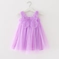 thumbnail image 2 of Toddler Baby Girls Tulle Tutu Dress Butterfly Summer Sleeveless Layered Dress Party Princess Dresses, 2 of 3