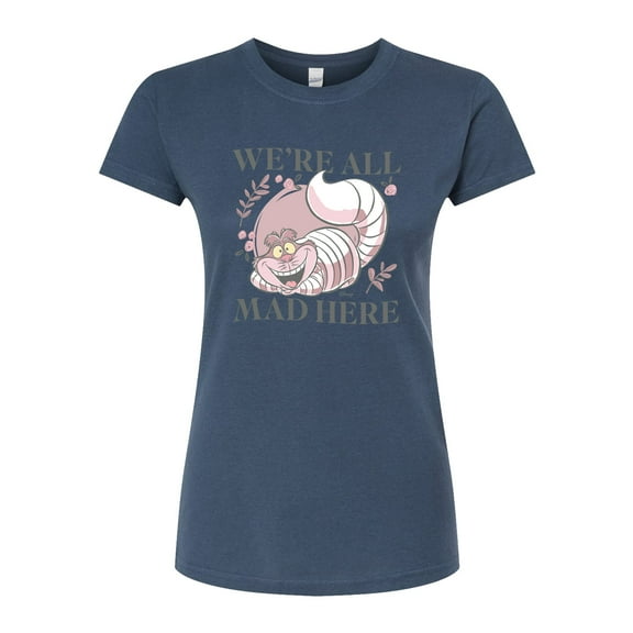 Disney - Alice In Wonderland - Were All Mad Here - Juniors Fitted Graphic T-Shirt