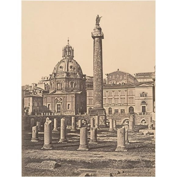 Public Domain Images MET288407 Foro E Colonna Di Trajano Poster Print by Ne Constant, French Active Italy 1848 55, 18 x 24