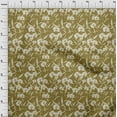 thumbnail image 3 of oneOone Cotton Jersey Brown Fabric Florals Sewing Fabric By The Yard Printed Diy Clothing Sewing Supplies 58 Inch Wide, 3 of 4