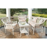 Hometrends Carmody Lane 4-Piece All Weather Wicker Conversation Set