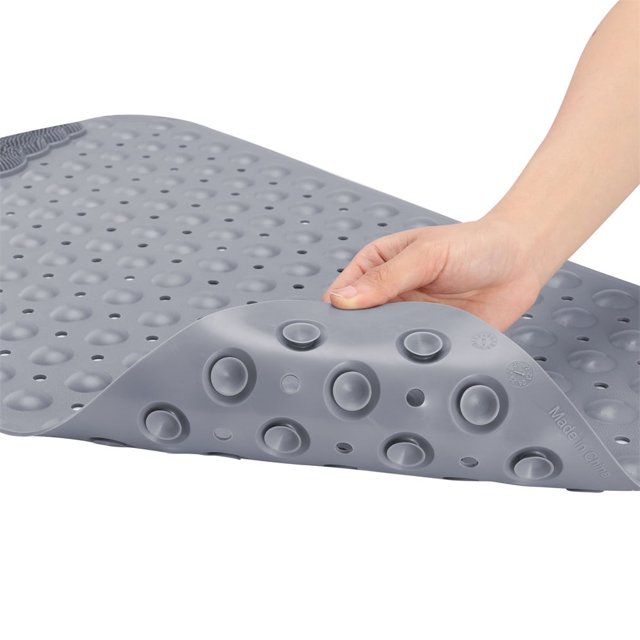 Alfombrilla de baño antideslizante para suelo mojado, ideal para personas mayores y niños. Alfombrilla de baño para bañera y ducha con orificios de drenaje y ventosas.