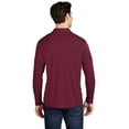 thumbnail image 2 of Sport Tek Adult Male Men Plain Long Sleeves Polo Cardinal X-Large, 2 of 4