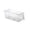 White, variant on WEIOUKC Freezer Ice Storage Bucket with Pull Out Handl,Transparent Storage Ice Bin, Space-Saving Design, Durable Acrylic, Easy Access,Kitchen Organizer,Storage Bins