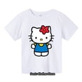 thumbnail image 2 of Ropa para niños, camiseta bonita de Hello Kitty, camisetas divertidas de dibujos animados para niños, camisetas de verano de manga corta Sonic, 2 of 4