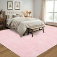 thumbnail image 4 of Garvee 9'x12' Modern Abstract Area Rug Solid Rug with Non Slip Rubber Backing, Washable Rug Low Pile Ultra Soft Indoor Carpet for Living Rooms Bedroom Dining Room, Pink, 4 of 8