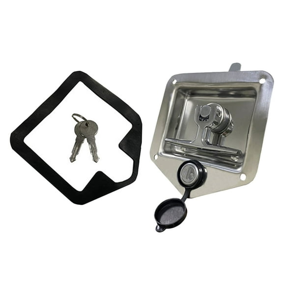 Phlegsive Stainless Steel Trailer Door Lock with Keys for RV Truck