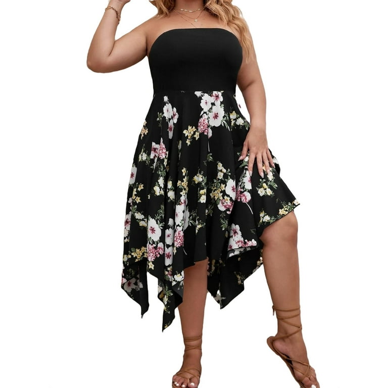 Walmart strapless outlet dresses